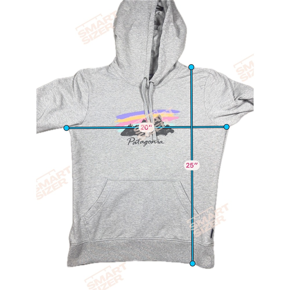 Patagonia Free Hand Fitz Roy Ahnya Hoody Gray Organic Cotton Hoodie Women's M - Picture 7 of 7